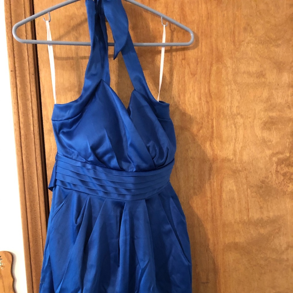 Deb SNAP Blue Halter Dress